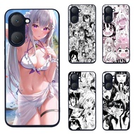 Case for Vivo Y18 Ahegao Manga Girl Hentai Phone Case cover Protection aesthetic black