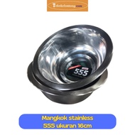 Stainless Steel Bowl 555 Size 16cm price 3pcs! High Quality Durable Stainless Steel Material Easy to