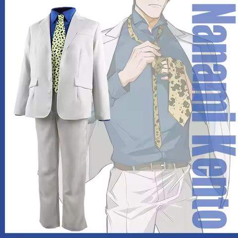Nanami Kento Cosplay Anime cosplay Jujutsu Kaisen costume men Suit Shirt Pants Strap Tie party suit