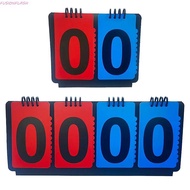 FUSIONFLASH Basketball Scoreboard, Manual 4-Digit Scoreboard Score Keeper, Turn Points Board Tableto