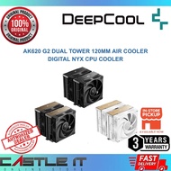 Deepcool AK620 G2 Dual Tower 120mm Air Cooler Black White Digital NYX CPU Cooler