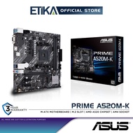 Asus Prime A520M-K | Micro ATX Motherboard | M.2 Slot | AMD A520 Chipset | AM4 Socket | M-ATX