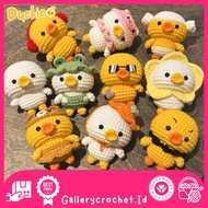 GANTUNGAN Amigurumi duck knitted keychain | Amigurumi duck keychain