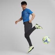 PUMA FOOTBALL - เสื้อยืดลายกราฟิกฟุตบอลชาย individualRISE สีฟ้า  - 65813102