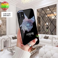 HP Case Samsung M51hp - Glossy Shiny Softcase For Samsung M51 - Full Cover Case Latest Motif QUOTES 