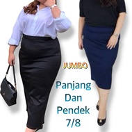 SPAN SCUBA MIDI SKIRT/ SPAN SKIRT 7/8 WITHOUT PREMIUM BUTTONS