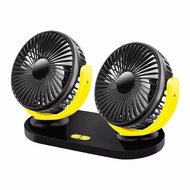 5V / 12v / 24V Car USB Fan Cooling Car Fan Dual Head Car fan 3 Speeds Adjustable For Auto Cooler Air