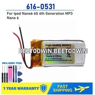For Ipod Nano6 6G 6th Generation MP3 Nano 6 616-0531 Rechargeable Battery