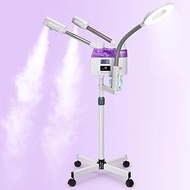 JOSTZHXIN Facial Steamer, Professional 3 in 1 Facial Steamer with 5X Magnifying LED Lamp, Esthetician Steamer with Hot &amp; Cold Mist, Face Steamer On Wheels for Salon Spa Beauty Skin Care