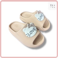 YZ Men's and Women's Bread Sandals 3 Basic Colors Rough Pattern High Sole with Cute Charm, Fashion S