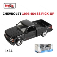 Maisto 1:24 1993 Chevrolet 454 SS Pick-up Static Die Cast Vehicles Collectible Model Car Toys