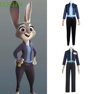 DOREEN Zoo-topia Cosplay Costume, Long Sleeves Long Pants Judy Hopps Judy Hopps Cosplay Costume, wit