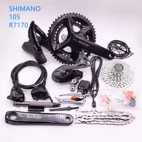 Shimano R7170 groupset 2x12 speed 12S disc brake Di2 electric derailleur R7100 Crankset 170MM 172.5M
