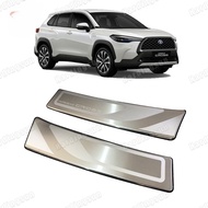 Car Accessories For Toyota Corolla Cross 2021 2022 Rear Bumper Plate Trunk Trim Stainless Steel