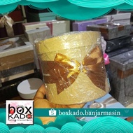 Round Box Diameter 15 cm Height 12 cm + Ribbon by Box Kado Banjarmasin