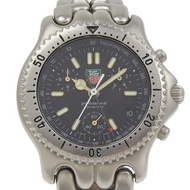 【日本直送】TAG HEUER 豪雅 SEL系列 手錶 Professional 200M S39.306 不鏽鋼 石英 黑色錶盤 中性款【二手】