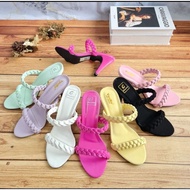 9cm braided high heels Heels/ Braided Heels/ Sandals Wanita EX-BHC High Heels/