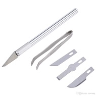 5pcs Fondant carving knife & tweezers cake decorating carving engraving knife exacto knife set