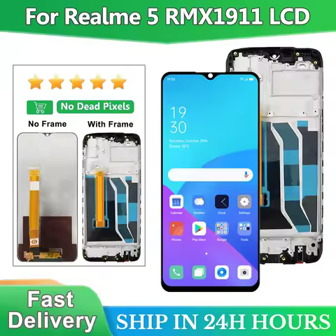 OEM 6.5" LCD For Oppo Realme 5 RMX1911 / 5s RMX1925 / 5i RMX2030 LCD Display Touch Screen Digitizer 