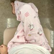 HelloKitty凯蒂猫松紧腰睡裤女夏款高腰直筒裤家居休闲遛弯裤HelloKitty Hello Kitty elastic小丸子20251204