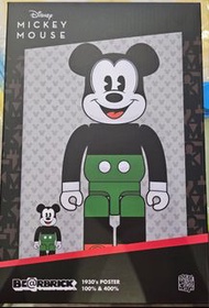 Bearbrick 400% + 100% Mickey Mouse