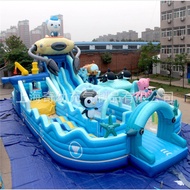 HY/🏮Non-Original Price/Outdoor Large Inflatable Castle Naughty Castle Indoor Kids' Slide Trampoline Square Park Mobile A