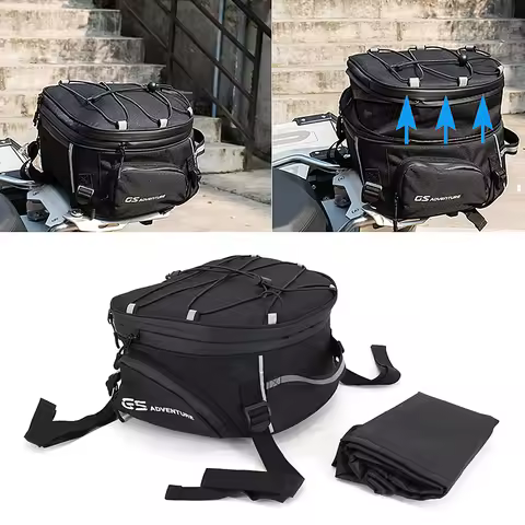 1pc Motorcycle Tail Bags Universal Tailbag Luggage Panniers Rack Top Cases For YAMAHA MT07 MT09 For 