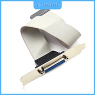 【E-WOITD】 LPT1 Parallel Port Printer I O ADAPTER DB25ไปยัง IDC 26Pin HEADER SLOT PLATE