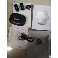 BOYA mini One-Trigger-Two 2.4G Wireless Microphone System Phone Mini Lapel Mic AI Voice Changing Int