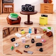 Miniature Furniture Figure Diorama Kitchen Tools DIY ART Telephone Mini Lights Home Furniture Home T