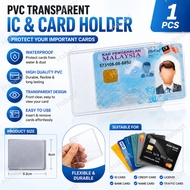 [1Pcs ]PVC IC Cover/IC Holder/Sampul IC/Plastic Cover/Name Card/Credit Card/License Card/Bank Card