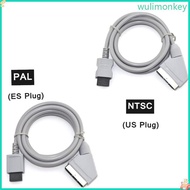 WU for NTSC PAL Game Console 1 8m 70 87in  Scart Video TV AV Cable Cord