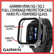 Garmin Venu SQ/Venu SQ 2 Protection case 2 in1 Hard Pc+Tempered Glass Protector casing Garmin Venusq