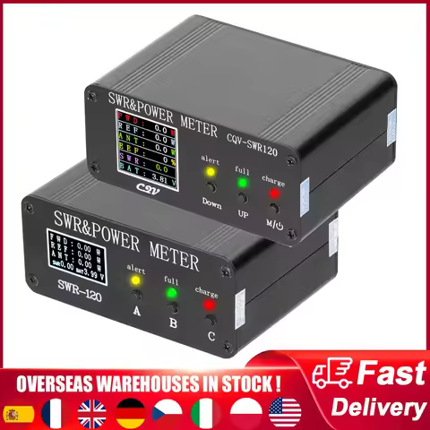 1.8MHz-50MHz Standing Wave Meter Short Waves Meter Type-C Charging Interface FM AM CW SSB SWR 0.5W-1