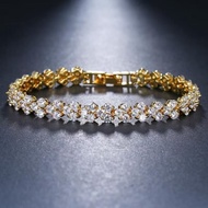 Creative diamond silver plated bracelet silver plated diamond