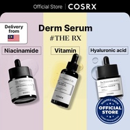 [COSRX OFFICIAL] The RX Derm serums, The Niacinamide 15 20ml, The Vitamin C 23 20g, The Hyaluronic 3