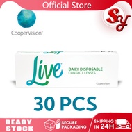(30 PCS) Cooper Vision Daily Disposable Lens Clear Contact Lenses