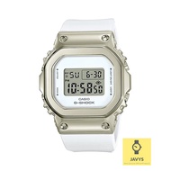 CASIO GM-S5600G-7 / G-SHOCK / Women / Digital / Square / Resin Strap / White Champagne Gold