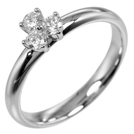 Tiffany & Co.) Aria 系列戒指，8 號，Pt950 鉑金鑲鑽，約 ​​3.7 克，女士款，二手