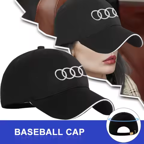 Fashion Unisex Embroidery Baseball Caps Center Cover For Audi A4 A3 A5 A6 C6 C7 B7 B9 RS8 RS3 RS4 RS