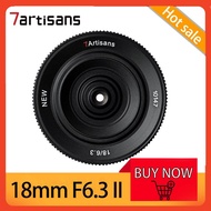 7Artisans 18mm F6.3 II Ultra-thin Chips Lens for Portraits Landscape Photography Compatible with Sony E Nikon Z Fuji FX