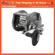 Calinodesign BC9000L Metal Trolling Drum Fishing Reels 3.6:1 Speed Baitcasting Reel Left Handed