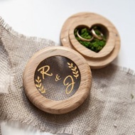 木製戒指盒，婚禮木裝飾，戒指枕，戒指盒，質樸的戒指架