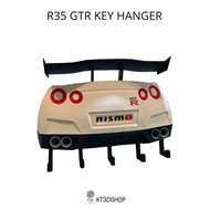 Wall-Mounted Key Hanger r35 GTR (3DPrint)