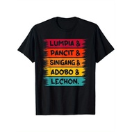 Lumpia Pancit Sinigang Adobo Lechon Filipino Food T-Shirt