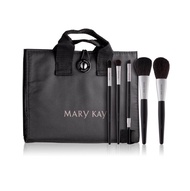 Mary Kay Brush Collection Set Organizer Bag With 5 Full Size Brushes