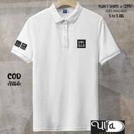 HITAM [Sale] Polo Collar uniklo+Quaity Black T-Shirt Collar Adult Shirt/T-Shirt Men's Polo Shirt/Uniform T-Shirt Polo Shirt Giordeno Lion/ T-Shirt Collar Men And Women