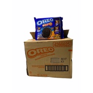 ❤ถูกเวอร์❤ OREO Fizzy Orangeโอริโอ้ คุกกี้ซ็อกโกแลตสอดไส้ครีมกลิ่นส้ม 256.5g 1ลัง/บรรจุจำนวน 12 แพค 