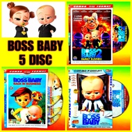 Family Film Children's Video Cassette: Boss Baby Complete 5 Disc - Animated Children's Cartoon Film 