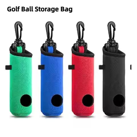 New Golf Waist Pack Ball Bag Storage Bag Portable Ball Bag Can Hold 3 Balls 4 Color Selection